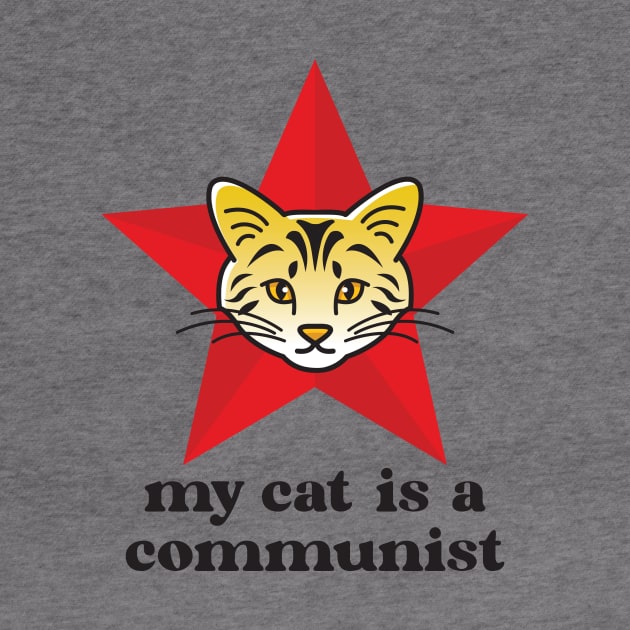 Tiger Cat My Cat Is A Communist by Inogitna Designs